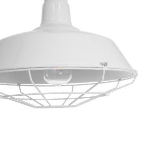 glo-01412-01412_9 GLOBOSTAR® PUPPET 01412 VINTAGE ΚΡΕΜΑΣΤΟ ΦΩΤΙΣΤΙΚΟ ΜΟΝΟΦΩΤΟ ΚΑΜΠΑΝΑ 1 X E27 IP20 ΛΕΥΚΟ ΜΕΤ