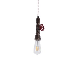 glo-01413-01413_2 GLOBOSTAR® SPIGOT 01413 VINTAGE ΚΡΕΜΑΣΤΟ ΦΩΤΙΣΤΙΚΟ ΑΝΑΡΤΗΣΗ ΜΟΝΟΦΩΤΟ 1 X E27 IP20 ΧΑΛΚΙΝΟ 