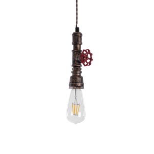 glo-01413-01413_5 GLOBOSTAR® SPIGOT 01413 VINTAGE ΚΡΕΜΑΣΤΟ ΦΩΤΙΣΤΙΚΟ ΑΝΑΡΤΗΣΗ ΜΟΝΟΦΩΤΟ 1 X E27 IP20 ΧΑΛΚΙΝΟ 