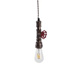 glo-01413-01413_7 GLOBOSTAR® SPIGOT 01413 VINTAGE ΚΡΕΜΑΣΤΟ ΦΩΤΙΣΤΙΚΟ ΑΝΑΡΤΗΣΗ ΜΟΝΟΦΩΤΟ 1 X E27 IP20 ΧΑΛΚΙΝΟ 