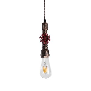 glo-01413-01413_8 GLOBOSTAR® SPIGOT 01413 VINTAGE ΚΡΕΜΑΣΤΟ ΦΩΤΙΣΤΙΚΟ ΑΝΑΡΤΗΣΗ ΜΟΝΟΦΩΤΟ 1 X E27 IP20 ΧΑΛΚΙΝΟ 