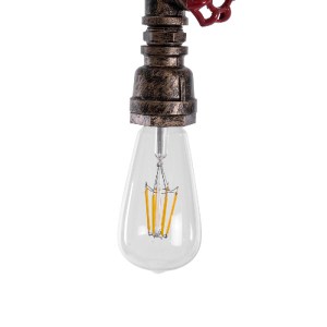 glo-01413-01413_9 GLOBOSTAR® SPIGOT 01413 VINTAGE ΚΡΕΜΑΣΤΟ ΦΩΤΙΣΤΙΚΟ ΑΝΑΡΤΗΣΗ ΜΟΝΟΦΩΤΟ 1 X E27 IP20 ΧΑΛΚΙΝΟ 