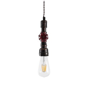 glo-01414-01414_8 GLOBOSTAR® SPIGOT 01414 VINTAGE ΚΡΕΜΑΣΤΟ ΦΩΤΙΣΤΙΚΟ ΑΝΑΡΤΗΣΗ ΜΟΝΟΦΩΤΟ 1 X E27 IP20 ΚΑΦΕ & Κ