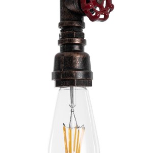 glo-01414-01414_9 GLOBOSTAR® SPIGOT 01414 VINTAGE ΚΡΕΜΑΣΤΟ ΦΩΤΙΣΤΙΚΟ ΑΝΑΡΤΗΣΗ ΜΟΝΟΦΩΤΟ 1 X E27 IP20 ΚΑΦΕ & Κ