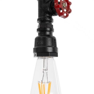 glo-01415-01415_9 GLOBOSTAR® SPIGOT 01415 VINTAGE ΚΡΕΜΑΣΤΟ ΦΩΤΙΣΤΙΚΟ ΑΝΑΡΤΗΣΗ ΜΟΝΟΦΩΤΟ 1 X E27 IP20 ΜΑΥΡΟ & 