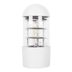 glo-01418-01418_2 GLOBOSTAR® NEWI 01418 ΜΟΝΤΕΡΝΟ ΕΠΙΤΟΙΧΙΟ ΦΩΤΙΣΤΙΚΟ ΑΠΛΙΚΑ ΜΟΝΟΦΩΤΟ 1 X E27 IP20 ΛΕΥΚΟ & ΑΣ