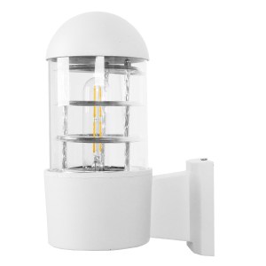 glo-01418-01418_3 GLOBOSTAR® NEWI 01418 ΜΟΝΤΕΡΝΟ ΕΠΙΤΟΙΧΙΟ ΦΩΤΙΣΤΙΚΟ ΑΠΛΙΚΑ ΜΟΝΟΦΩΤΟ 1 X E27 IP20 ΛΕΥΚΟ & ΑΣ