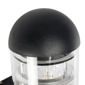 glo-01419-01419_5 GLOBOSTAR® NEWI 01419 ΜΟΝΤΕΡΝΟ ΕΠΙΤΟΙΧΙΟ ΦΩΤΙΣΤΙΚΟ ΑΠΛΙΚΑ ΜΟΝΟΦΩΤΟ 1 X E27 IP20 ΜΑΥΡΟ & ΑΣΗΜΙ ΜΕΤΑΛΛΟ ΜΕ ΔΙΑΦΑΝΟ ΓΥΑΛΙ - Μ11 X Π17 X Υ25CM
