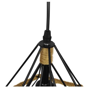 glo-01421-01421_6 GLOBOSTAR® FLUTED 01421 VINTAGE ΚΡΕΜΑΣΤΟ ΦΩΤΙΣΤΙΚΟ ΠΛΕΓΜΑ ΜΟΝΟΦΩΤΟ 1 X E27 IP20 ΜΑΥΡΟ ΜΕΤΑ