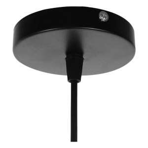 glo-01421-01421_9 GLOBOSTAR® FLUTED 01421 VINTAGE ΚΡΕΜΑΣΤΟ ΦΩΤΙΣΤΙΚΟ ΠΛΕΓΜΑ ΜΟΝΟΦΩΤΟ 1 X E27 IP20 ΜΑΥΡΟ ΜΕΤΑ