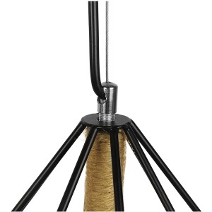glo-01422-01422_6 GLOBOSTAR® FLUTED 01422 VINTAGE ΚΡΕΜΑΣΤΟ ΦΩΤΙΣΤΙΚΟ ΠΛΕΓΜΑ ΜΟΝΟΦΩΤΟ 1 X E27 IP20 ΜΑΥΡΟ ΜΕΤΑ