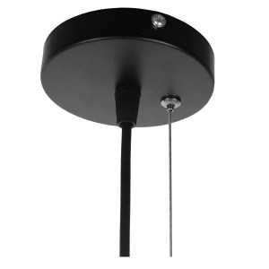 glo-01422-01422_8 GLOBOSTAR® FLUTED 01422 VINTAGE ΚΡΕΜΑΣΤΟ ΦΩΤΙΣΤΙΚΟ ΠΛΕΓΜΑ ΜΟΝΟΦΩΤΟ 1 X E27 IP20 ΜΑΥΡΟ ΜΕΤΑ