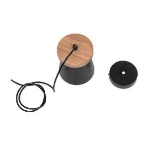 glo-01424-01424_10 GLOBOSTAR® LANA 01424 ΜΟΝΤΕΡΝΟ ΚΡΕΜΑΣΤΟ ΦΩΤΙΣΤΙΚΟ ΚΥΛΙΝΔΡΟΣ ΜΟΝΟΦΩΤΟ 1 X E27 IP20 ΜΑΥΡΟ ΜΕ