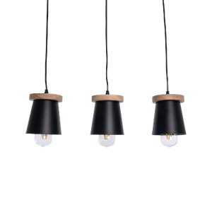 glo-01425-01425_4 GLOBOSTAR® LANA 01425 ΜΟΝΤΕΡΝΟ ΚΡΕΜΑΣΤΟ ΦΩΤΙΣΤΙΚΟ ΚΥΛΙΝΔΡΟΣ ΤΡΙΦΩΤΟ 3 X E27 IP20 ΜΑΥΡΟ ΜΕΤ