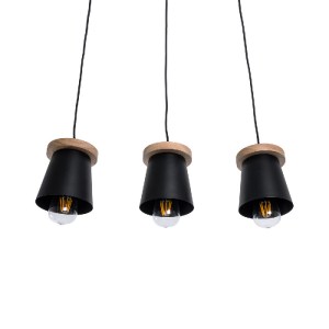 glo-01425-01425_5 GLOBOSTAR® LANA 01425 ΜΟΝΤΕΡΝΟ ΚΡΕΜΑΣΤΟ ΦΩΤΙΣΤΙΚΟ ΚΥΛΙΝΔΡΟΣ ΤΡΙΦΩΤΟ 3 X E27 IP20 ΜΑΥΡΟ ΜΕΤ