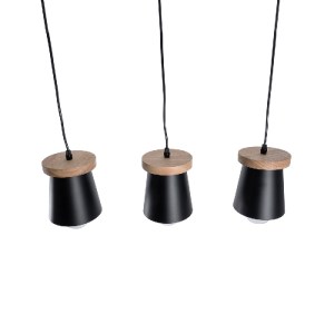 glo-01425-01425_6 GLOBOSTAR® LANA 01425 ΜΟΝΤΕΡΝΟ ΚΡΕΜΑΣΤΟ ΦΩΤΙΣΤΙΚΟ ΚΥΛΙΝΔΡΟΣ ΤΡΙΦΩΤΟ 3 X E27 IP20 ΜΑΥΡΟ ΜΕΤ