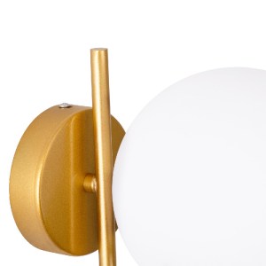 glo-01426-01426_7 GLOBOSTAR® JADA 01426 ΜΟΝΤΕΡΝΟ ΕΠΙΤΟΙΧΙΟ ΦΩΤΙΣΤΙΚΟ ΑΠΛΙΚΑ ΜΟΝΟΦΩΤΟ 1 X E27 IP20 ΧΡΥΣΟ ΜΕΤΑ