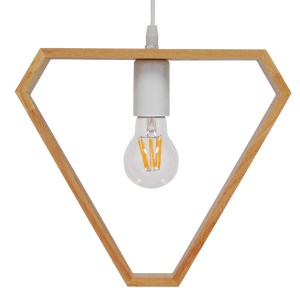 glo-01430-01430_3 GLOBOSTAR® ELISE 01430 ΜΟΝΤΕΡΝΟ ΚΡΕΜΑΣΤΟ ΦΩΤΙΣΤΙΚΟ ΟΡΟΦΗΣ ΜΟΝΟΦΩΤΟ 1 X E27 IP20 ΜΠΕΖ ΞΥΛΟ 