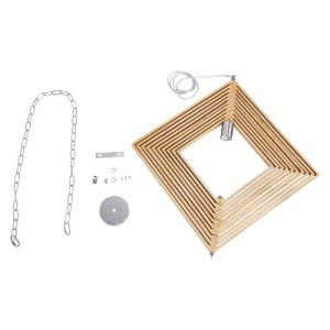glo-01431-01431_13 GLOBOSTAR® OCTAVE 01431 ΜΟΝΤΕΡΝΟ ΚΡΕΜΑΣΤΟ ΦΩΤΙΣΤΙΚΟ ΟΡΟΦΗΣ ΜΟΝΟΦΩΤΟ 1 X E27 IP20 ΜΠΕΖ ΞΥΛΟ