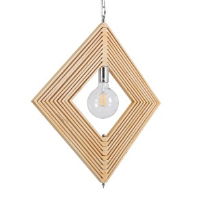 glo-01431-01431_4 GLOBOSTAR® OCTAVE 01431 ΜΟΝΤΕΡΝΟ ΚΡΕΜΑΣΤΟ ΦΩΤΙΣΤΙΚΟ ΟΡΟΦΗΣ ΜΟΝΟΦΩΤΟ 1 X E27 IP20 ΜΠΕΖ ΞΥΛΟ