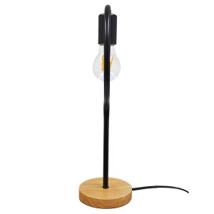 glo-01434-01434_5 GLOBOSTAR® HONOR ROUND 01434 ΜΟΝΤΕΡΝΟ ΕΠΙΤΡΑΠΕΖΙΟ ΦΩΤΙΣΤΙΚΟ ΠΟΡΤΑΤΙΦ ΜΟΝΟΦΩΤΟ ΜΑΥΡΟ ΜΕΤΑΛΛ