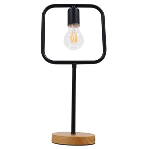 glo-01435-01435_4 GLOBOSTAR® HONOR SQUARE 01435 ΜΟΝΤΕΡΝΟ ΕΠΙΤΡΑΠΕΖΙΟ ΦΩΤΙΣΤΙΚΟ ΠΟΡΤΑΤΙΦ ΜΟΝΟΦΩΤΟ ΜΑΥΡΟ ΜΕΤΑΛ