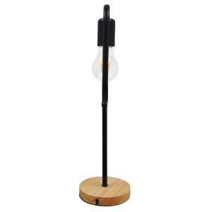 glo-01435-01435_5 GLOBOSTAR® HONOR SQUARE 01435 ΜΟΝΤΕΡΝΟ ΕΠΙΤΡΑΠΕΖΙΟ ΦΩΤΙΣΤΙΚΟ ΠΟΡΤΑΤΙΦ ΜΟΝΟΦΩΤΟ ΜΑΥΡΟ ΜΕΤΑΛ