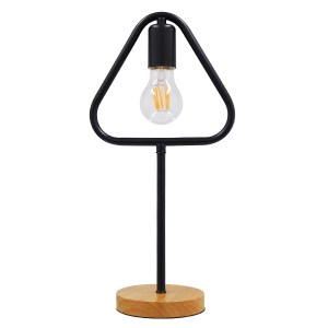 glo-01436-01436_0 GLOBOSTAR® HONOR TRIANGLE 01436 ΜΟΝΤΕΡΝΟ ΕΠΙΤΡΑΠΕΖΙΟ ΦΩΤΙΣΤΙΚΟ ΠΟΡΤΑΤΙΦ ΜΟΝΟΦΩΤΟ ΜΑΥΡΟ ΜΕΤ