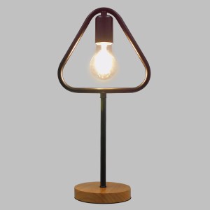 glo-01436-01436_2 GLOBOSTAR® HONOR TRIANGLE 01436 ΜΟΝΤΕΡΝΟ ΕΠΙΤΡΑΠΕΖΙΟ ΦΩΤΙΣΤΙΚΟ ΠΟΡΤΑΤΙΦ ΜΟΝΟΦΩΤΟ ΜΑΥΡΟ ΜΕΤ