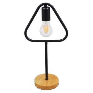 glo-01436-01436_3 GLOBOSTAR® HONOR TRIANGLE 01436 ΜΟΝΤΕΡΝΟ ΕΠΙΤΡΑΠΕΖΙΟ ΦΩΤΙΣΤΙΚΟ ΠΟΡΤΑΤΙΦ ΜΟΝΟΦΩΤΟ ΜΑΥΡΟ ΜΕΤ