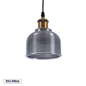 glo-01449-01449_0 GLOBOSTAR® SEGRETO 01449 VINTAGE ΚΡΕΜΑΣΤΟ ΦΩΤΙΣΤΙΚΟ ΜΟΝΟΦΩΤΟ ΚΑΜΠΑΝΑ 1 X E27 IP20 ΜΑΥΡΟ ΓΥ