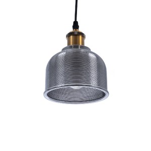 glo-01449-01449_5 GLOBOSTAR® SEGRETO 01449 VINTAGE ΚΡΕΜΑΣΤΟ ΦΩΤΙΣΤΙΚΟ ΜΟΝΟΦΩΤΟ ΚΑΜΠΑΝΑ 1 X E27 IP20 ΜΑΥΡΟ ΓΥ