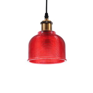 glo-01450-01450_2 GLOBOSTAR® SEGRETO 01450 VINTAGE ΚΡΕΜΑΣΤΟ ΦΩΤΙΣΤΙΚΟ ΜΟΝΟΦΩΤΟ ΚΑΜΠΑΝΑ 1 X E27 IP20 ΚΟΚΚΙΝΟ 