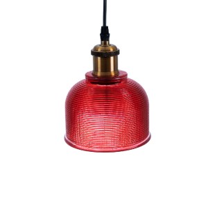 glo-01450-01450_6 GLOBOSTAR® SEGRETO 01450 VINTAGE ΚΡΕΜΑΣΤΟ ΦΩΤΙΣΤΙΚΟ ΜΟΝΟΦΩΤΟ ΚΑΜΠΑΝΑ 1 X E27 IP20 ΚΟΚΚΙΝΟ 