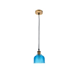 glo-01452-01452_4.1 GLOBOSTAR® SEGRETO 01452 VINTAGE ΚΡΕΜΑΣΤΟ ΦΩΤΙΣΤΙΚΟ ΜΟΝΟΦΩΤΟ ΚΑΜΠΑΝΑ 1 X E27 IP20 ΜΠΛΕ ΓΥΑ