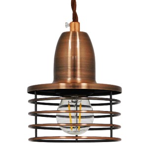 glo-01453-01453_00 GLOBOSTAR® MANHATTAN 01453 ΜΟΝΤΕΡΝΟ ΚΡΕΜΑΣΤΟ ΦΩΤΙΣΤΙΚΟ ΚΑΜΠΑΝΑ ΜΟΝΟΦΩΤΟ 1 X E27 IP20 ΧΑΛΚΙ