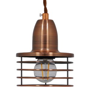 glo-01453-01453_04 GLOBOSTAR® MANHATTAN 01453 ΜΟΝΤΕΡΝΟ ΚΡΕΜΑΣΤΟ ΦΩΤΙΣΤΙΚΟ ΚΑΜΠΑΝΑ ΜΟΝΟΦΩΤΟ 1 X E27 IP20 ΧΑΛΚΙ