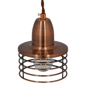 glo-01453-01453_06 GLOBOSTAR® MANHATTAN 01453 ΜΟΝΤΕΡΝΟ ΚΡΕΜΑΣΤΟ ΦΩΤΙΣΤΙΚΟ ΚΑΜΠΑΝΑ ΜΟΝΟΦΩΤΟ 1 X E27 IP20 ΧΑΛΚΙ