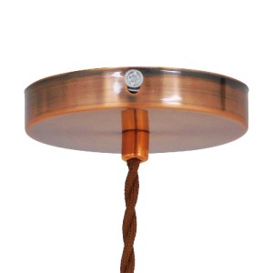 glo-01453-01453_07 GLOBOSTAR® MANHATTAN 01453 ΜΟΝΤΕΡΝΟ ΚΡΕΜΑΣΤΟ ΦΩΤΙΣΤΙΚΟ ΚΑΜΠΑΝΑ ΜΟΝΟΦΩΤΟ 1 X E27 IP20 ΧΑΛΚΙ
