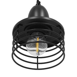 glo-01456-01456_5 GLOBOSTAR® MANHATTAN 01456 ΜΟΝΤΕΡΝΟ ΚΡΕΜΑΣΤΟ ΦΩΤΙΣΤΙΚΟ ΚΑΜΠΑΝΑ ΜΟΝΟΦΩΤΟ 1 X E27 IP20 ΜΑΥΡΟ