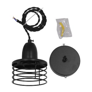 glo-01456-01456_8 GLOBOSTAR® MANHATTAN 01456 ΜΟΝΤΕΡΝΟ ΚΡΕΜΑΣΤΟ ΦΩΤΙΣΤΙΚΟ ΚΑΜΠΑΝΑ ΜΟΝΟΦΩΤΟ 1 X E27 IP20 ΜΑΥΡΟ