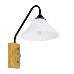 glo-01457-01457_00 GLOBOSTAR® ALESSIA 01457 ΜΟΝΤΕΡΝΟ ΕΠΙΤΟΙΧΙΟ ΦΩΤΙΣΤΙΚΟ ΑΠΛΙΚΑ ΜΟΝΟΦΩΤΟ 1 X E27 IP20 ΜΑΥΡΟ Μ