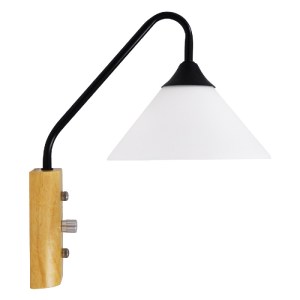 glo-01457-01457_3 GLOBOSTAR® ALESSIA 01457 ΜΟΝΤΕΡΝΟ ΕΠΙΤΟΙΧΙΟ ΦΩΤΙΣΤΙΚΟ ΑΠΛΙΚΑ ΜΟΝΟΦΩΤΟ 1 X E27 IP20 ΜΑΥΡΟ Μ