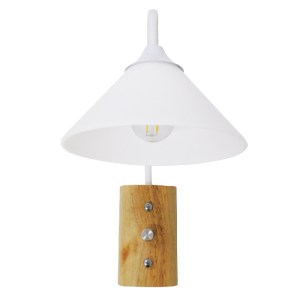 glo-01458-01458_2 GLOBOSTAR® ALESSIA 01458 ΜΟΝΤΕΡΝΟ ΕΠΙΤΟΙΧΙΟ ΦΩΤΙΣΤΙΚΟ ΑΠΛΙΚΑ ΜΟΝΟΦΩΤΟ 1 X E27 IP20 ΛΕΥΚΟ Μ