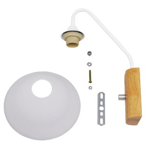 glo-01458-01458_6 GLOBOSTAR® ALESSIA 01458 ΜΟΝΤΕΡΝΟ ΕΠΙΤΟΙΧΙΟ ΦΩΤΙΣΤΙΚΟ ΑΠΛΙΚΑ ΜΟΝΟΦΩΤΟ 1 X E27 IP20 ΛΕΥΚΟ Μ