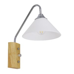 glo-01459-01459_00 GLOBOSTAR® ALESSIA 01459 ΜΟΝΤΕΡΝΟ ΕΠΙΤΟΙΧΙΟ ΦΩΤΙΣΤΙΚΟ ΑΠΛΙΚΑ ΜΟΝΟΦΩΤΟ 1 X E27 IP20 ΑΣΗΜΙ Μ