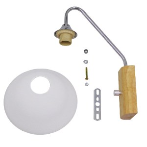 glo-01459-01459_06 GLOBOSTAR® ALESSIA 01459 ΜΟΝΤΕΡΝΟ ΕΠΙΤΟΙΧΙΟ ΦΩΤΙΣΤΙΚΟ ΑΠΛΙΚΑ ΜΟΝΟΦΩΤΟ 1 X E27 IP20 ΑΣΗΜΙ Μ