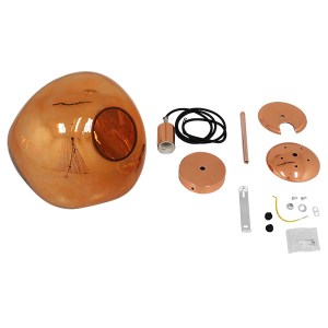 glo-01461-01461_7 GLOBOSTAR® DIXAR 01461 ΜΟΝΤΕΡΝΟ ΚΡΕΜΑΣΤΟ ΦΩΤΙΣΤΙΚΟ ΜΠΑΛΑ ΜΟΝΟΦΩΤΟ 1 X E27 IP20 ΧΑΛΚΙΝΟ ΓΥΑ