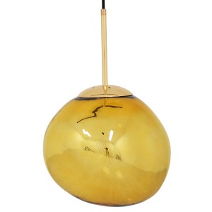 glo-01462-01462_0 GLOBOSTAR® DIXAR 01462 ΜΟΝΤΕΡΝΟ ΚΡΕΜΑΣΤΟ ΦΩΤΙΣΤΙΚΟ ΜΠΑΛΑ ΜΟΝΟΦΩΤΟ 1 X E27 IP20 ΧΡΥΣΟ ΓΥΑΛΙ