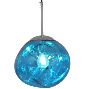 glo-01463-01463_2 GLOBOSTAR® DIXAR 01463 ΜΟΝΤΕΡΝΟ ΚΡΕΜΑΣΤΟ ΦΩΤΙΣΤΙΚΟ ΜΠΑΛΑ ΜΟΝΟΦΩΤΟ 1 X E27 IP20 ΜΠΛΕ ΓΥΑΛΙ 